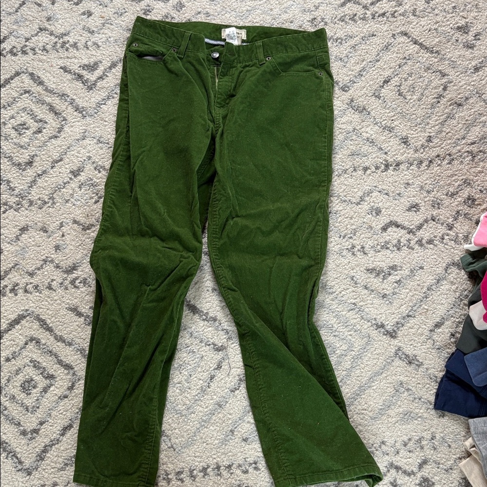 L.L. Bean Forest Green Corduroy Pants never worn